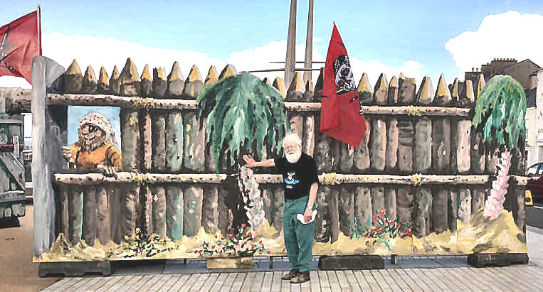 Brian standing beside the Stockade